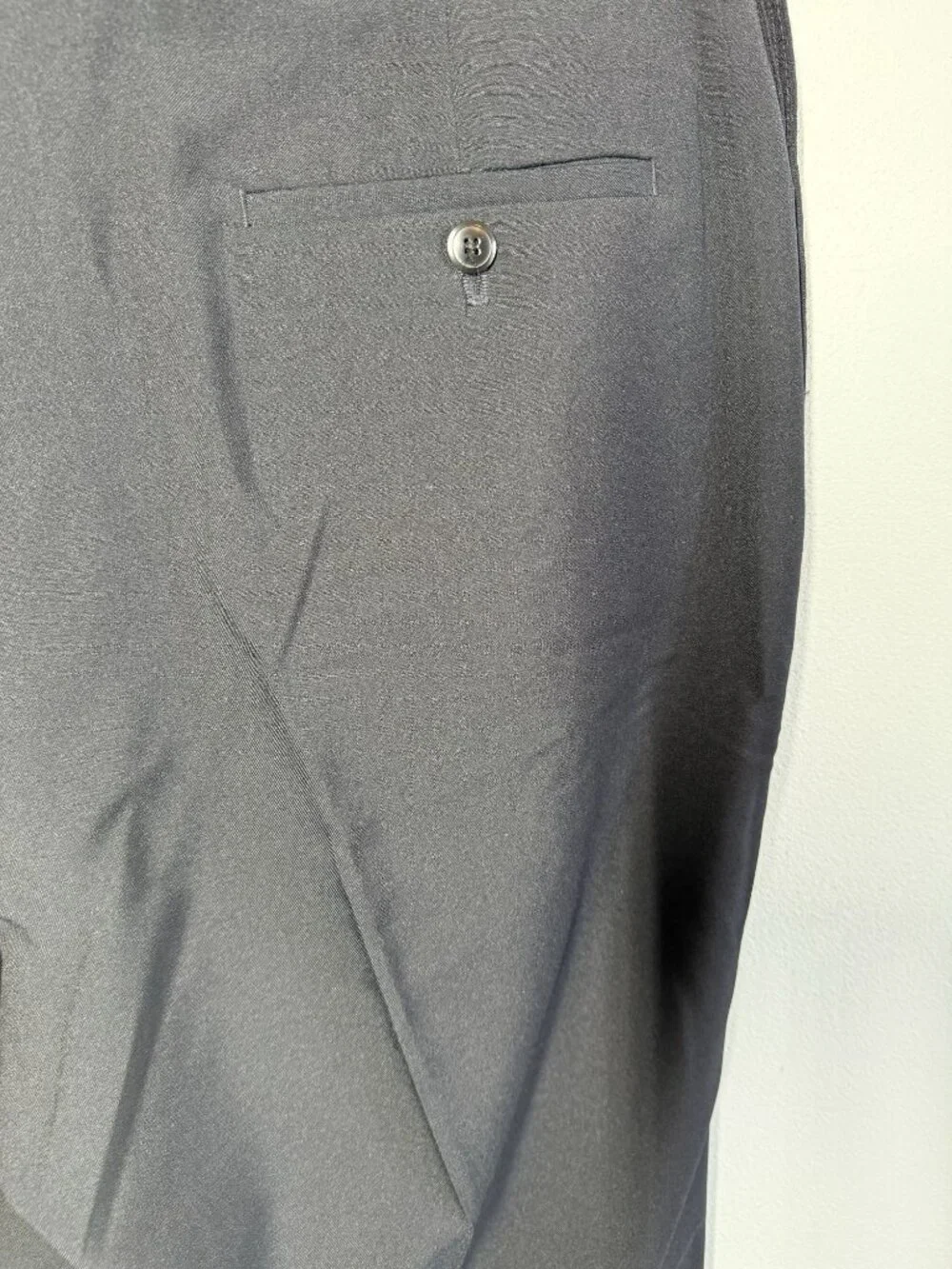Haggar Mens‎ Dress Pants 38x34 Black Straight Leg Career Office